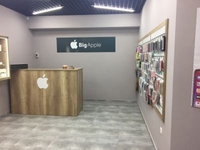 Інтер'єрна вивіска для магазину цифрової техніки "Big Apple"