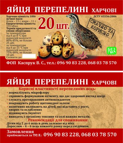 Етикетка, візитка